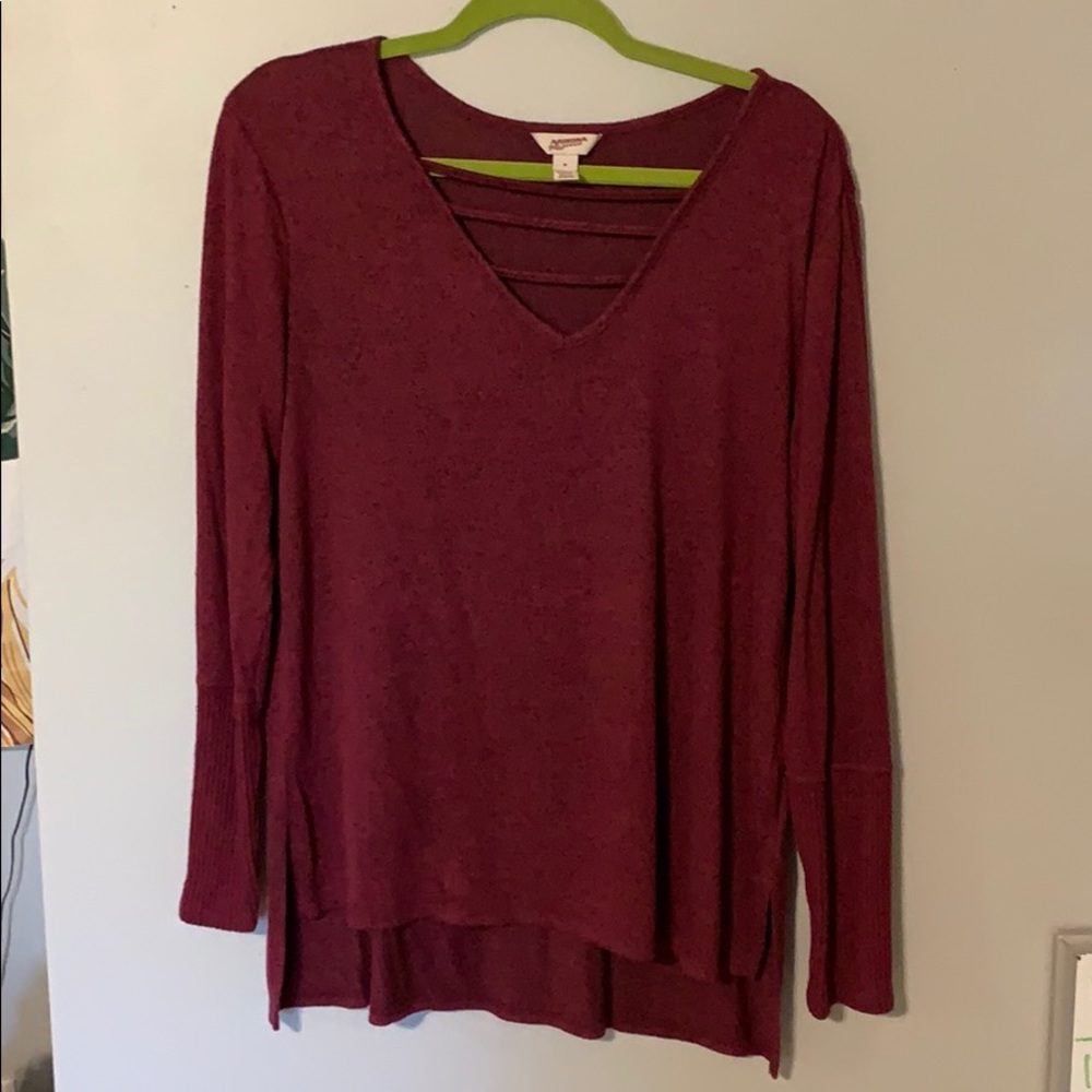 Burgundy sweater